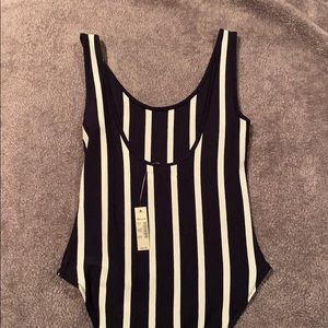 Madewell Stripped Bodysuit